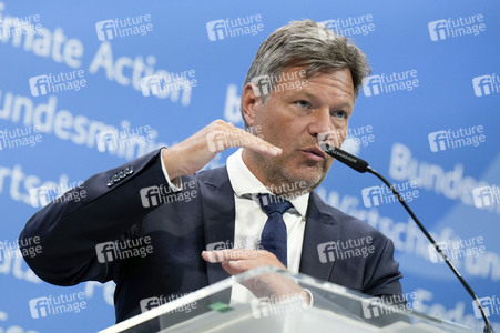 Pressekonferenz mit Robert Habeck in Berlin