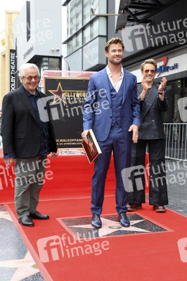 Chris Hemswoth erhält einen Stern auf dem Hollywood Walk of Fame in Los Angeles