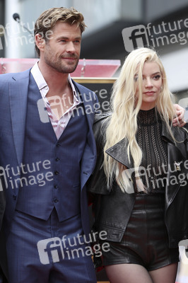 Chris Hemswoth erhält einen Stern auf dem Hollywood Walk of Fame in Los Angeles