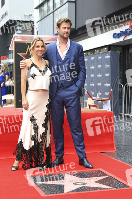 Chris Hemswoth erhält einen Stern auf dem Hollywood Walk of Fame in Los Angeles