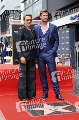 Chris Hemswoth erhält einen Stern auf dem Hollywood Walk of Fame in Los Angeles