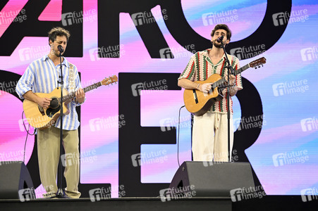 Konzert von Álvaro Soler beim Demokratiefest zu 75 Jahren Grundgesetz in Berlin