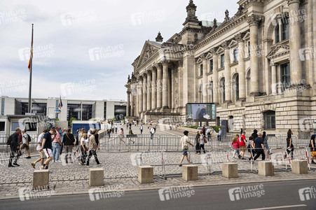 Impressionen vom Demokratiefest zu 75 Jahren Grundgesetz in Berlin