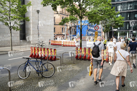 Impressionen vom Demokratiefest zu 75 Jahren Grundgesetz in Berlin
