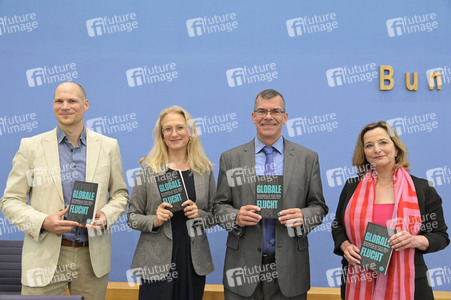 Bundespressekonferenz Report Globale Flucht 2024 in Berlin