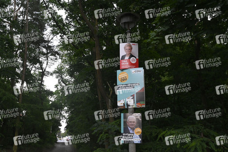 Wahlplakate zur Europawahl in Stahnsdorf