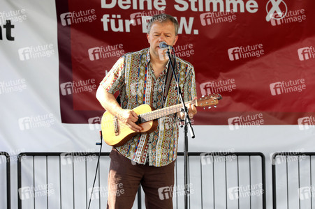 Wahlkampfveranstsaltung des Bündnis Sahra Wagenknecht in Leipzig