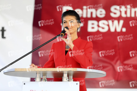Wahlkampfveranstsaltung des Bündnis Sahra Wagenknecht in Leipzig