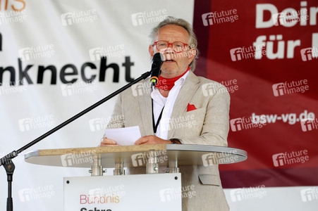 Wahlkampfveranstsaltung des Bündnis Sahra Wagenknecht in Leipzig