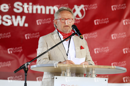 Wahlkampfveranstsaltung des Bündnis Sahra Wagenknecht in Leipzig