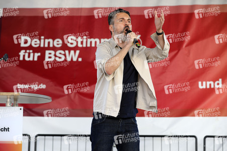 Wahlkampfveranstsaltung des Bündnis Sahra Wagenknecht in Leipzig