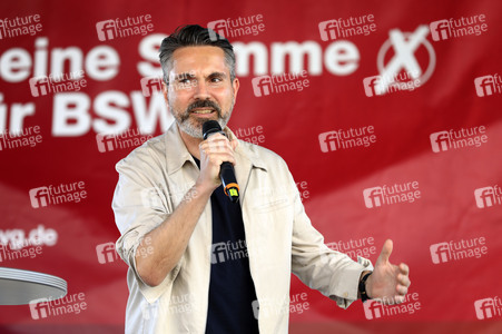 Wahlkampfveranstsaltung des Bündnis Sahra Wagenknecht in Leipzig