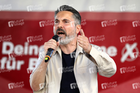 Wahlkampfveranstsaltung des Bündnis Sahra Wagenknecht in Leipzig