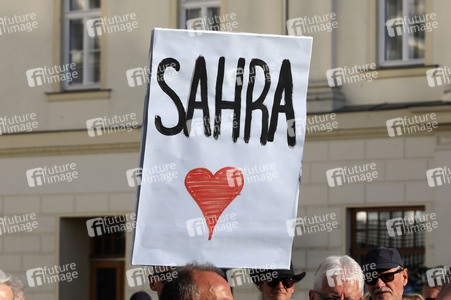 Wahlkampfveranstsaltung des Bündnis Sahra Wagenknecht in Leipzig