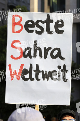 Wahlkampfveranstsaltung des Bündnis Sahra Wagenknecht in Leipzig