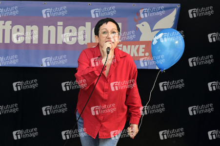 Wahlkampfveranstaltung der Partei Die Linke in Dresden