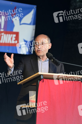 Wahlkampfveranstaltung der Partei Die Linke in Dresden