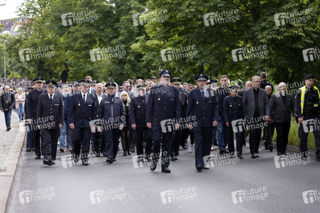 Schweigemarsch für den ermordeten Mannheimer Polizisten Rouven L. in Berlin