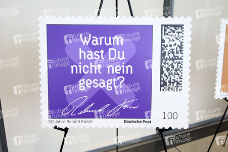 Präsentation der Roland Kaiser-Briefmarken in Bonn