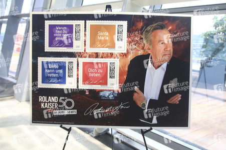 Präsentation der Roland Kaiser-Briefmarken in Bonn