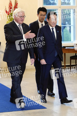 Empfang des Premierministers von Japan im Schloss Bellevue in Berlin