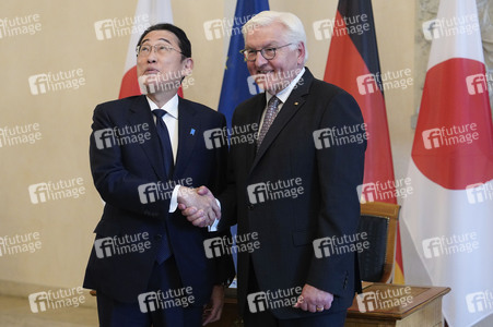 Empfang des Premierministers von Japan im Schloss Bellevue in Berlin