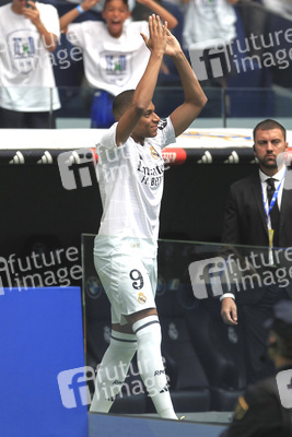 Präsentation von Kylian Mbappé als neuer Spieler von Real Madrid