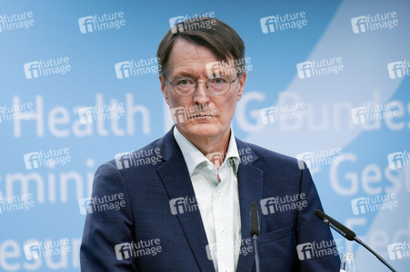 Pressekonferenz mit Karl Lauterbach in Berlin