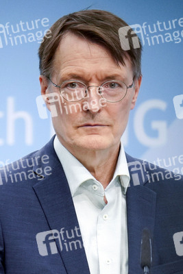 Pressekonferenz mit Karl Lauterbach in Berlin