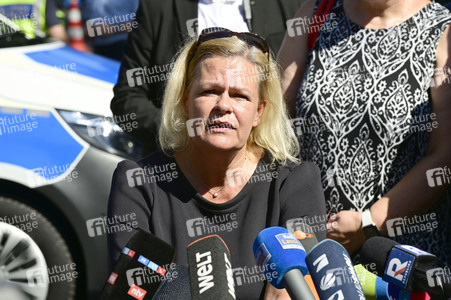 Besuch von Nancy Faeser bei der Bundespolizei an der deutsch-polnischen Grenze in Görlitz