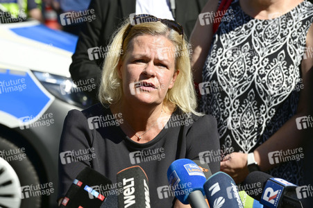 Besuch von Nancy Faeser bei der Bundespolizei an der deutsch-polnischen Grenze in Görlitz