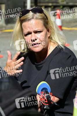 Besuch von Nancy Faeser bei der Bundespolizei an der deutsch-polnischen Grenze in Görlitz