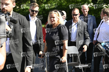 Besuch von Nancy Faeser bei der Bundespolizei an der deutsch-polnischen Grenze in Görlitz