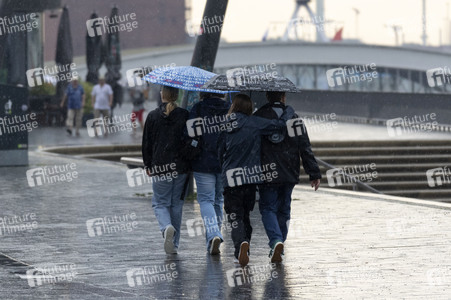 Starke Regenfälle in Hamburg