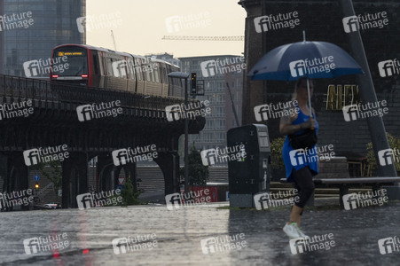Starke Regenfälle in Hamburg