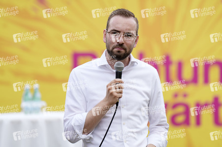 Landtagswahlkampf der FDP in Blankenfelde-Mahlow