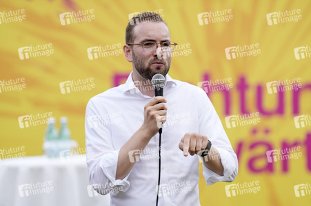 Landtagswahlkampf der FDP in Blankenfelde-Mahlow