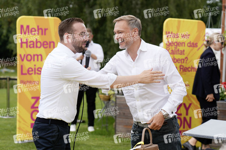 Landtagswahlkampf der FDP in Blankenfelde-Mahlow