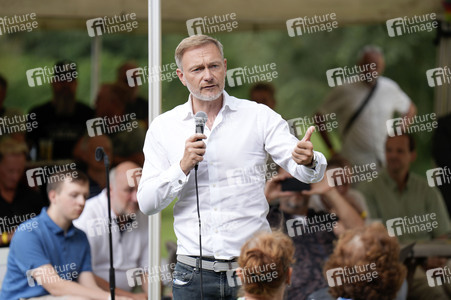 Landtagswahlkampf der FDP in Blankenfelde-Mahlow