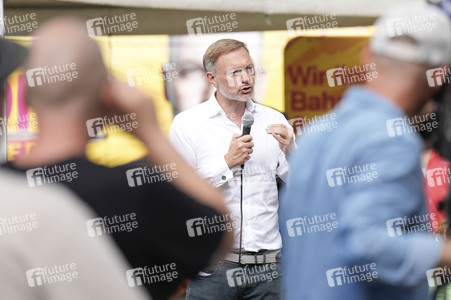 Landtagswahlkampf der FDP in Blankenfelde-Mahlow