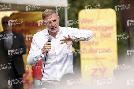 Landtagswahlkampf der FDP in Blankenfelde-Mahlow