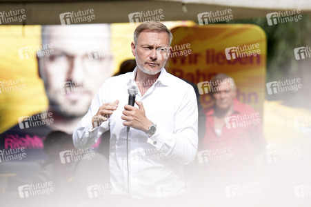 Landtagswahlkampf der FDP in Blankenfelde-Mahlow