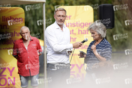 Landtagswahlkampf der FDP in Blankenfelde-Mahlow