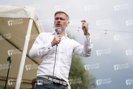 Landtagswahlkampf der FDP in Blankenfelde-Mahlow