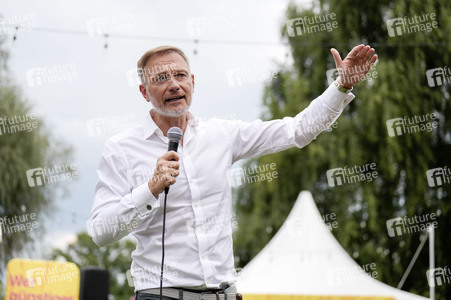 Landtagswahlkampf der FDP in Blankenfelde-Mahlow