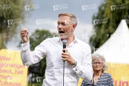 Landtagswahlkampf der FDP in Blankenfelde-Mahlow