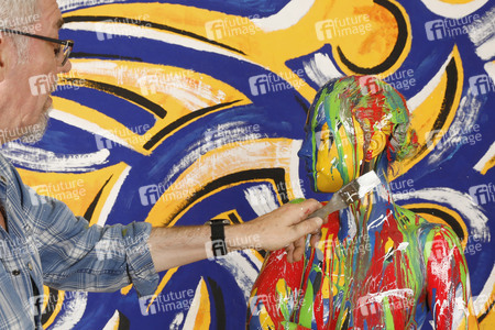 BODYART: Blau-Gelb Splash / Blue-Yellow Splash