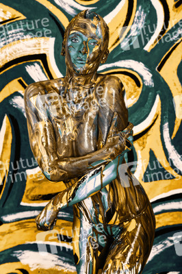 BODYART: Blau-Gelb Splash / Blue-Yellow Splash