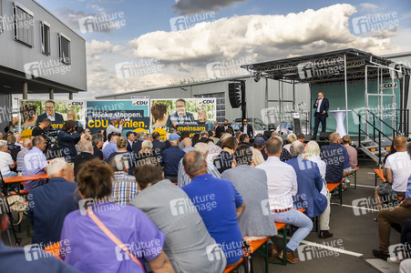 Landtagswahlkampf der CDU in Erfurt