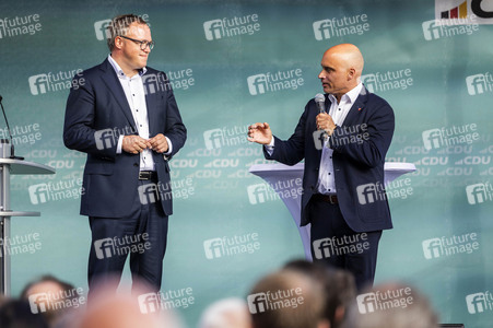 Landtagswahlkampf der CDU in Erfurt